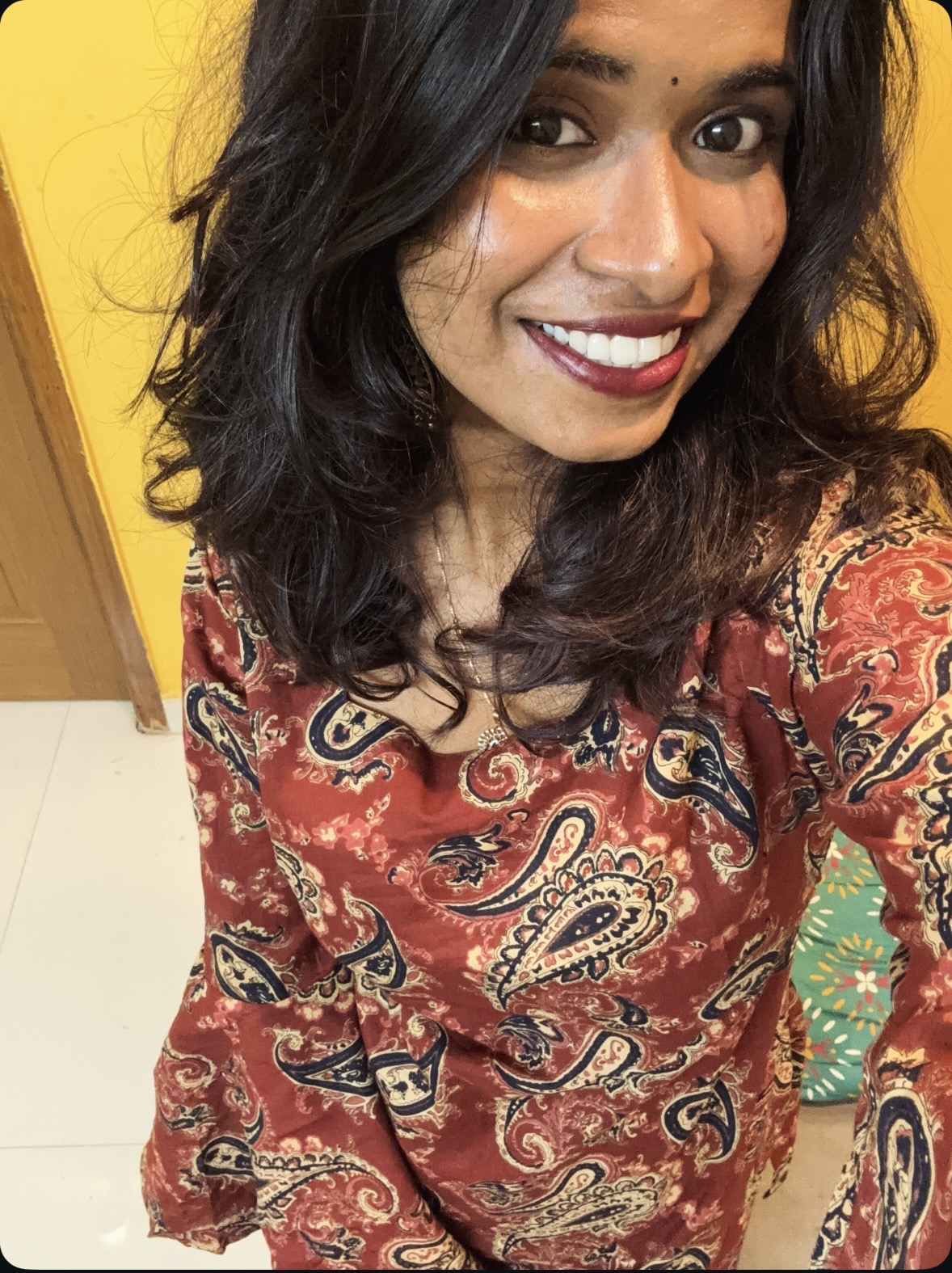 Bell Sleeve Back Knot Kurti